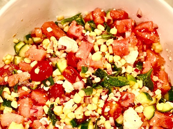 Watermelon and Corn Salad